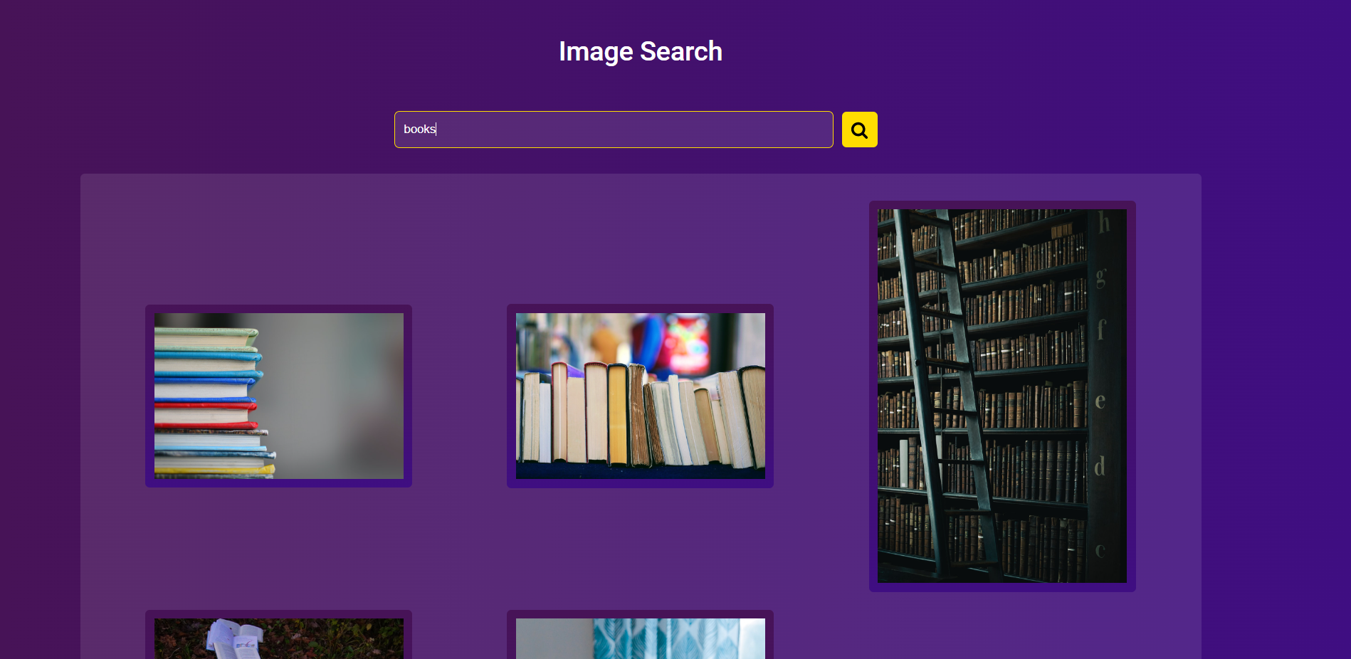 Image Search home page